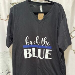 Black and Blue Short Sleeve Tee